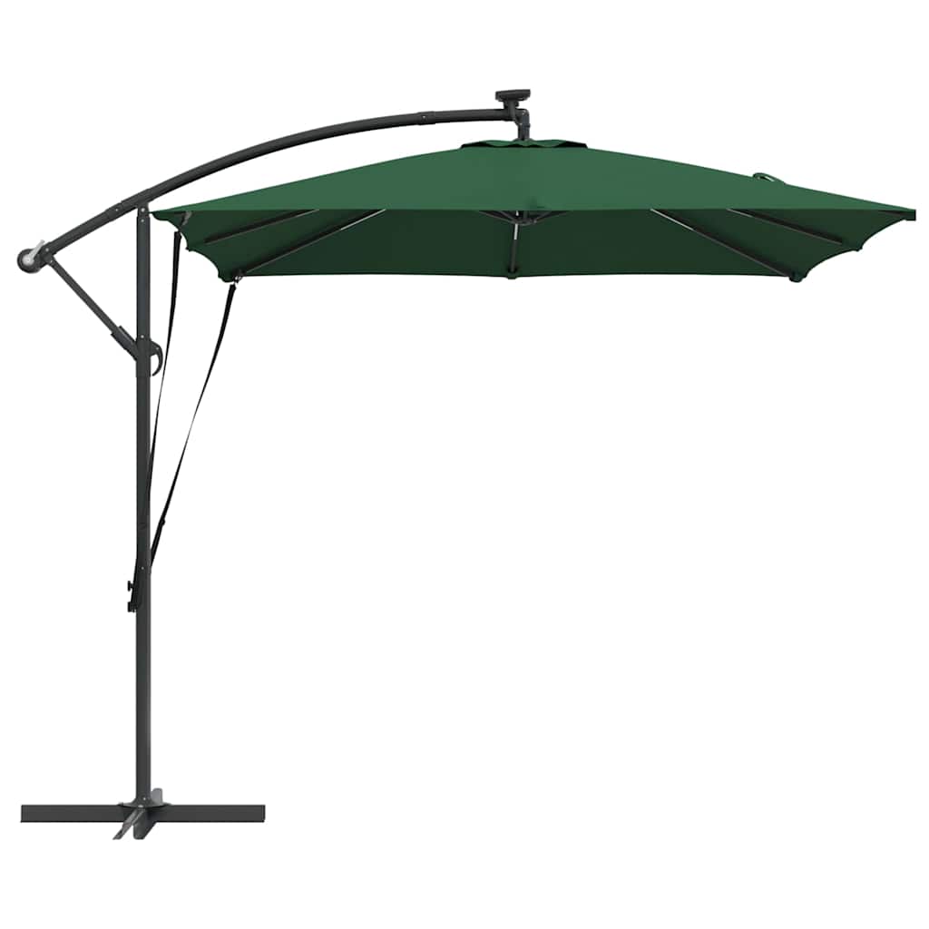 Parasol banana cu brațe cu blocare Verde 249 x 249 x 250 cm GartenMobel Dekor
