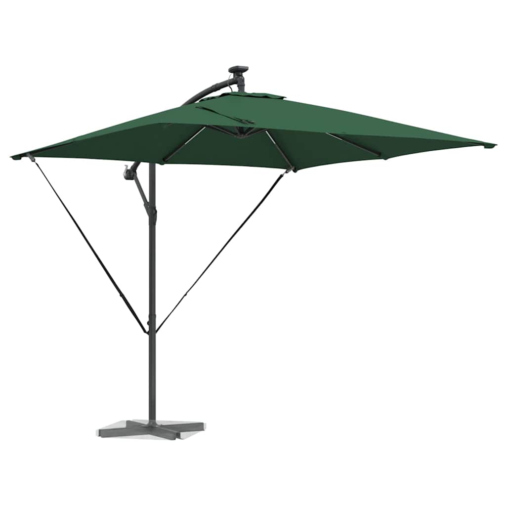Parasol banana cu brațe cu blocare Verde 249 x 249 x 250 cm GartenMobel Dekor