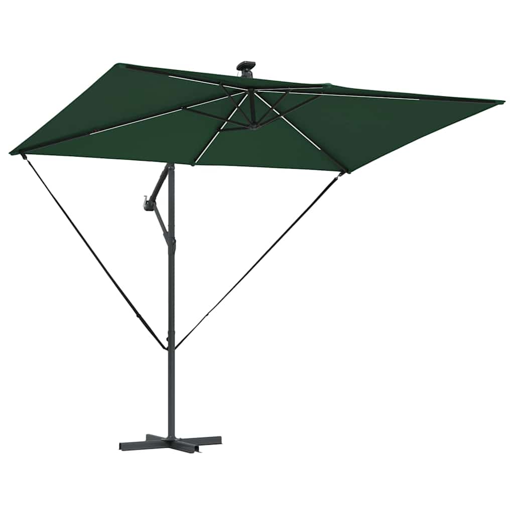 Parasol banana cu brațe cu blocare Verde 294 x 200 x 254 cm GartenMobel Dekor