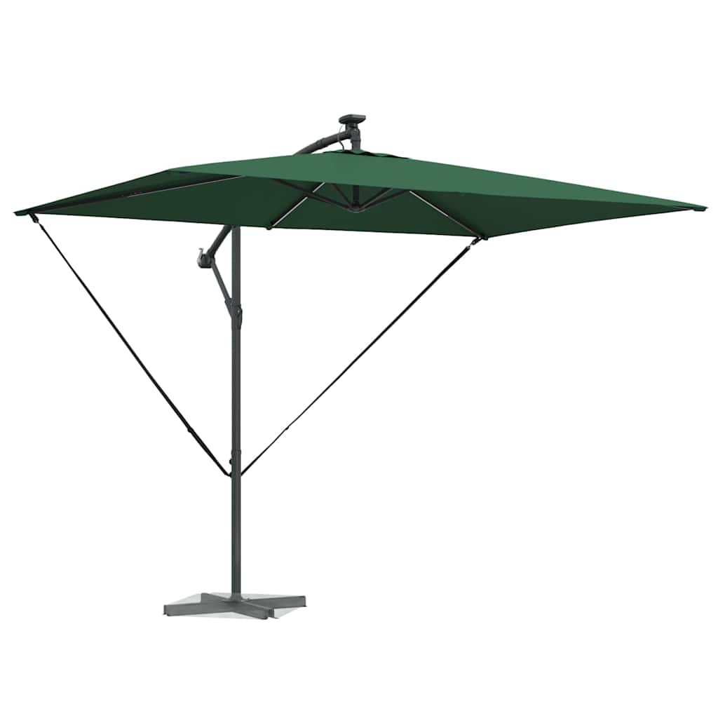Parasol banana cu brațe cu blocare Verde 294 x 200 x 254 cm GartenMobel Dekor