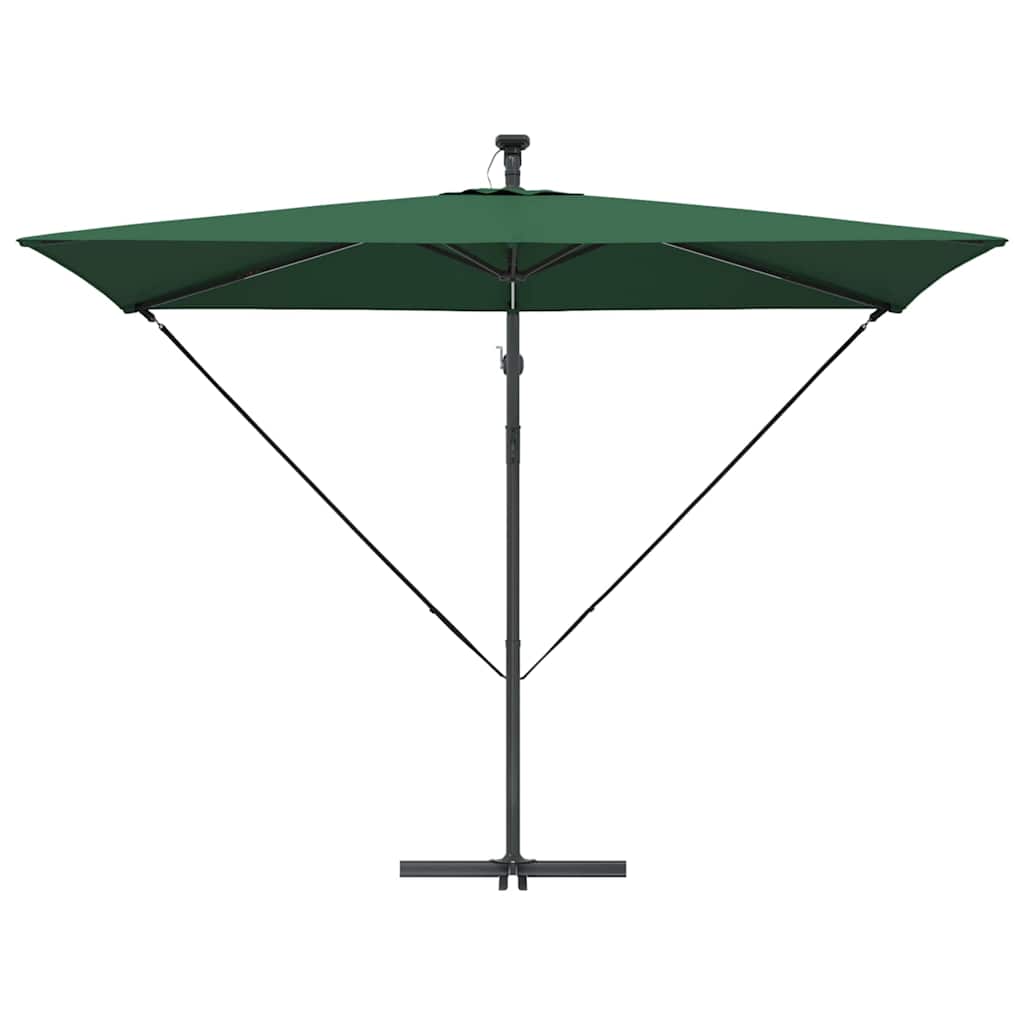 Parasol banana cu brațe cu blocare Verde 294 x 200 x 254 cm GartenMobel Dekor