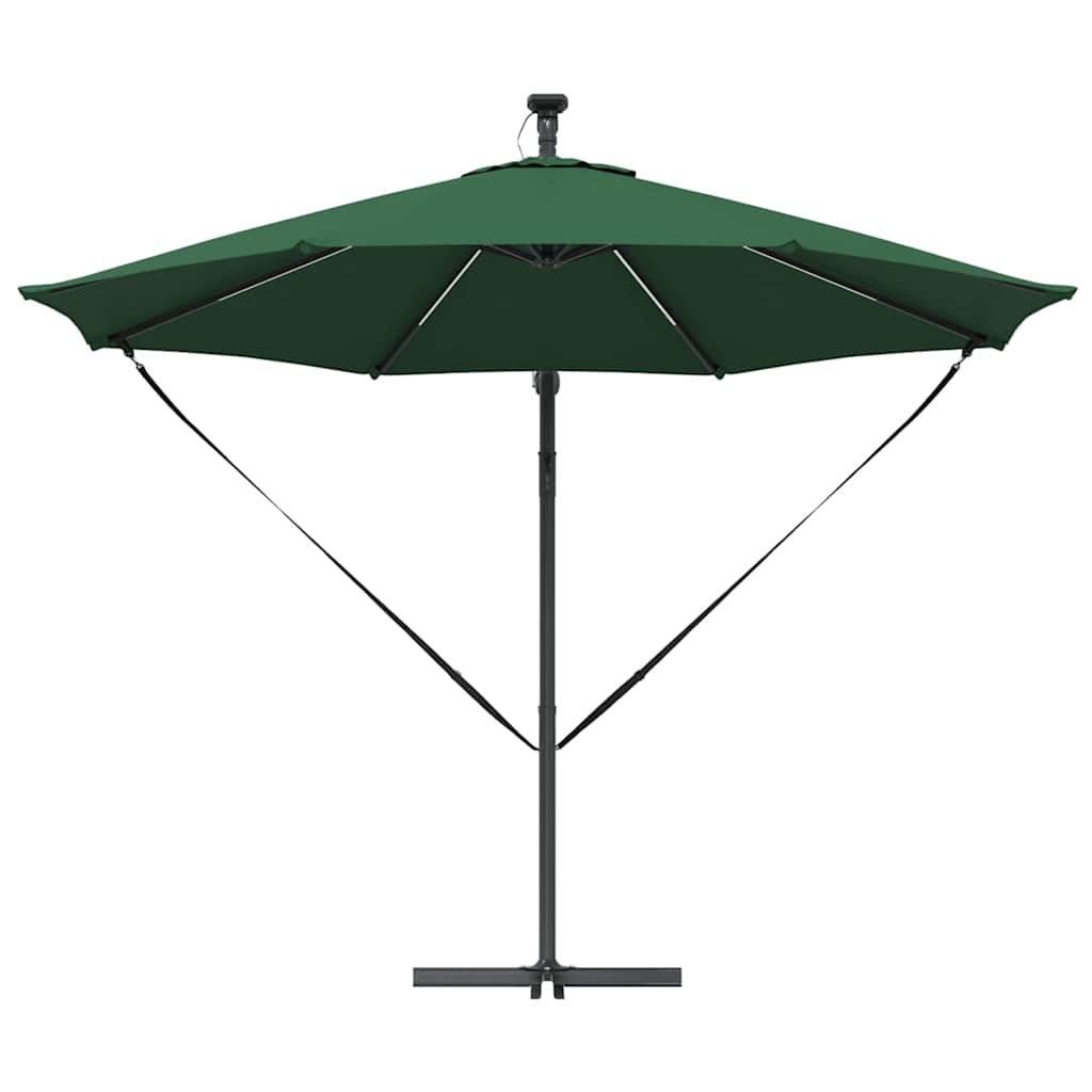 Parasol banana cu brațe cu blocare Verde 294 x 294 x 248 cm GartenMobel Dekor