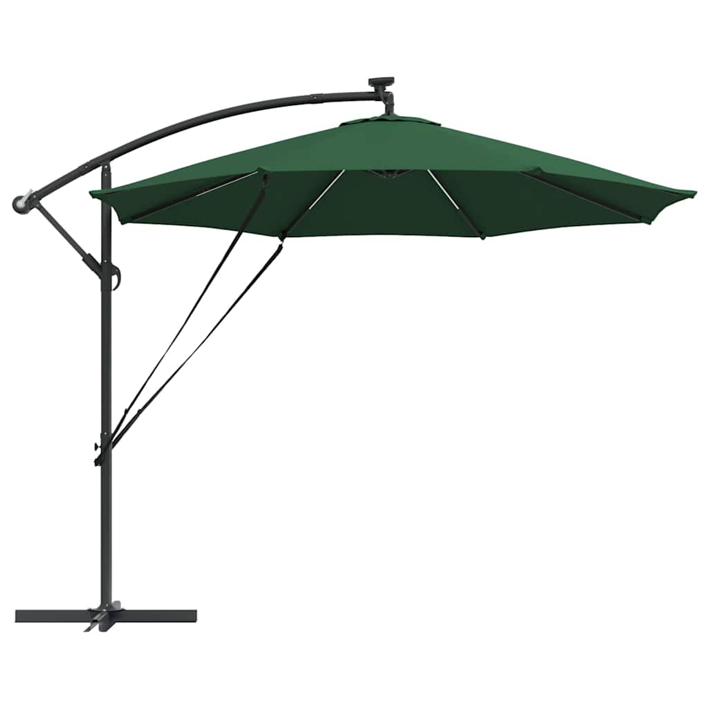 Parasol banana cu brațe cu blocare Verde 294 x 294 x 248 cm GartenMobel Dekor