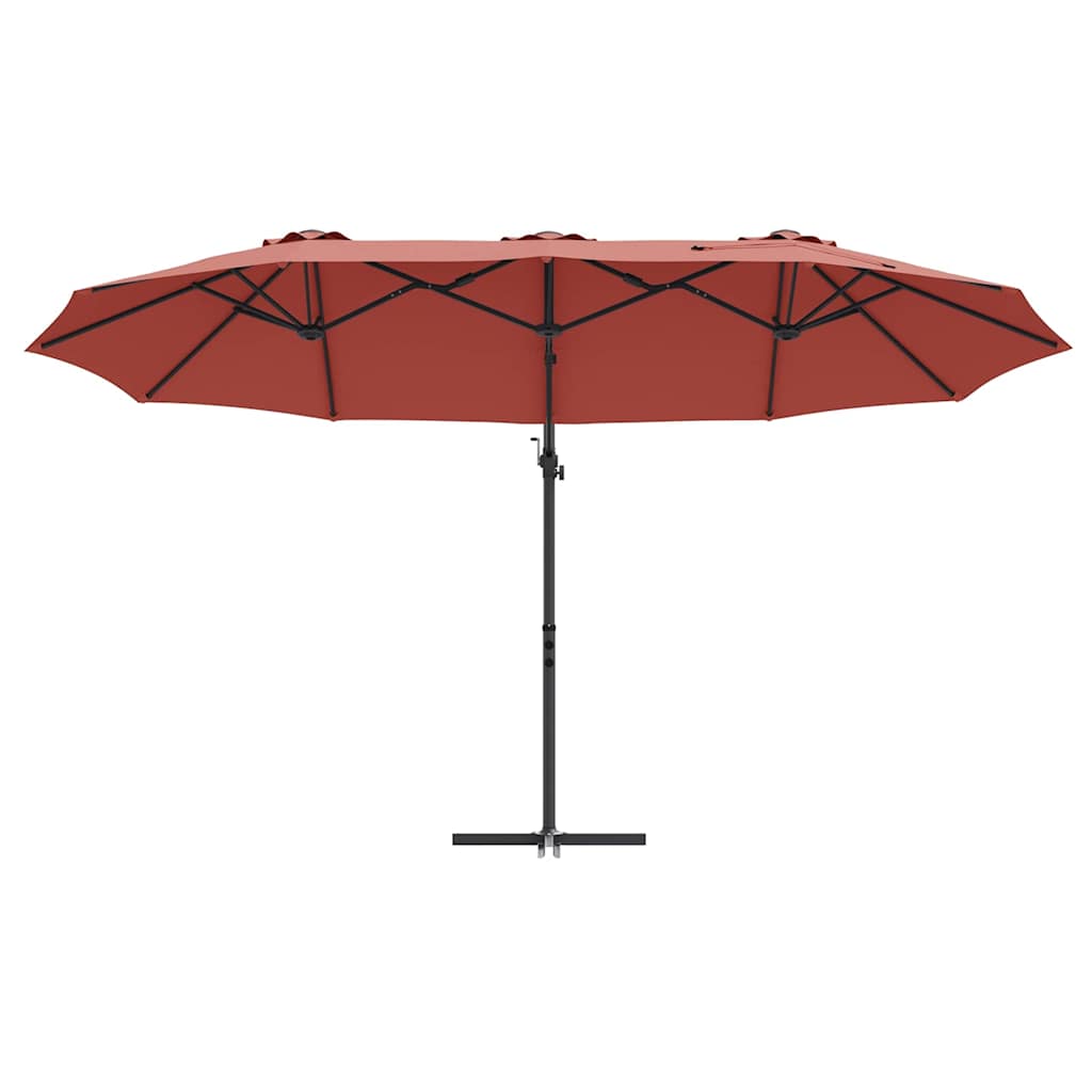 Parasol cu braț cantilever pentru grădină Terracota mare GartenMobel Dekor