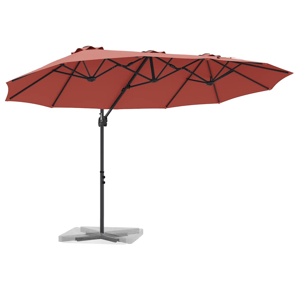 Parasol cu braț cantilever pentru grădină Terracota mare GartenMobel Dekor