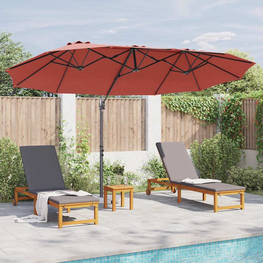 Parasol cu braț cantilever pentru grădină Terracota mare GartenMobel Dekor