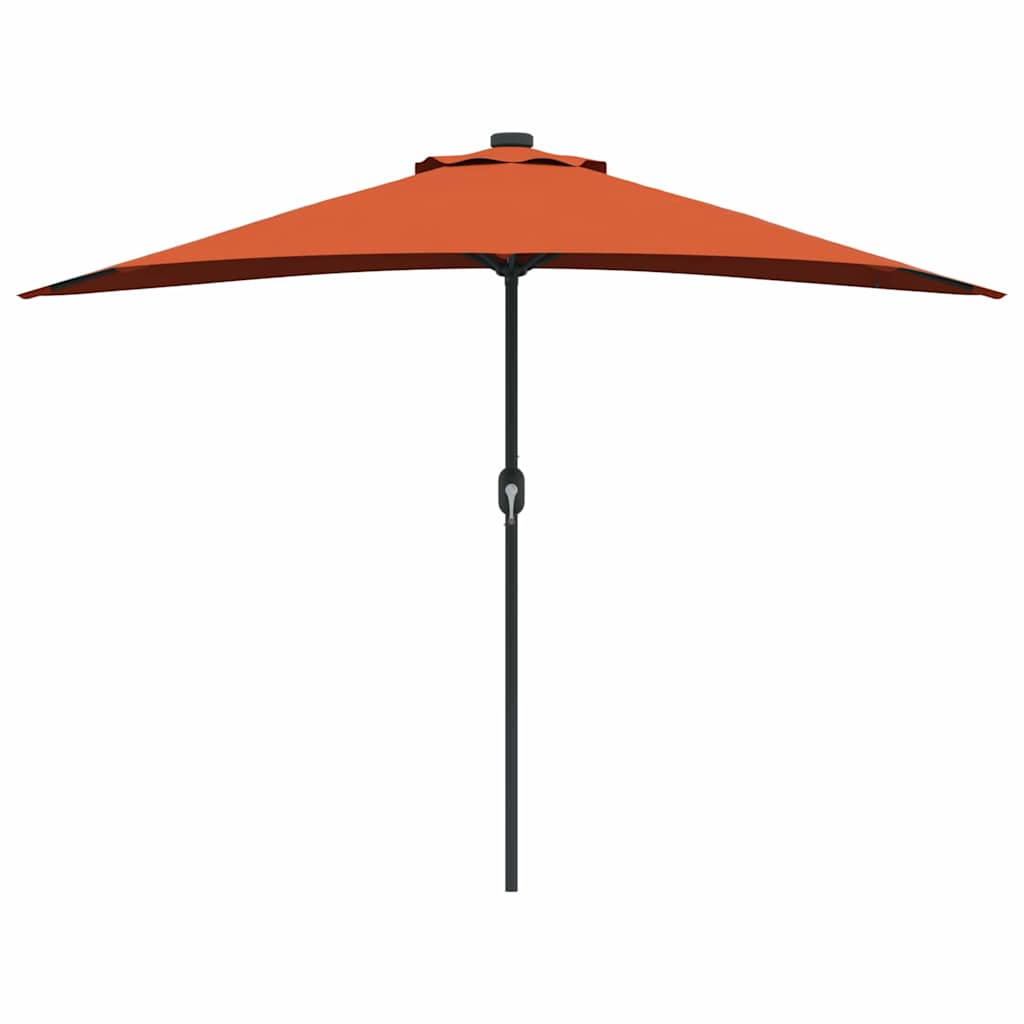 Parasol de Grădină Terracota 294 x 150 x 224 cm țesătură GartenMobel Dekor