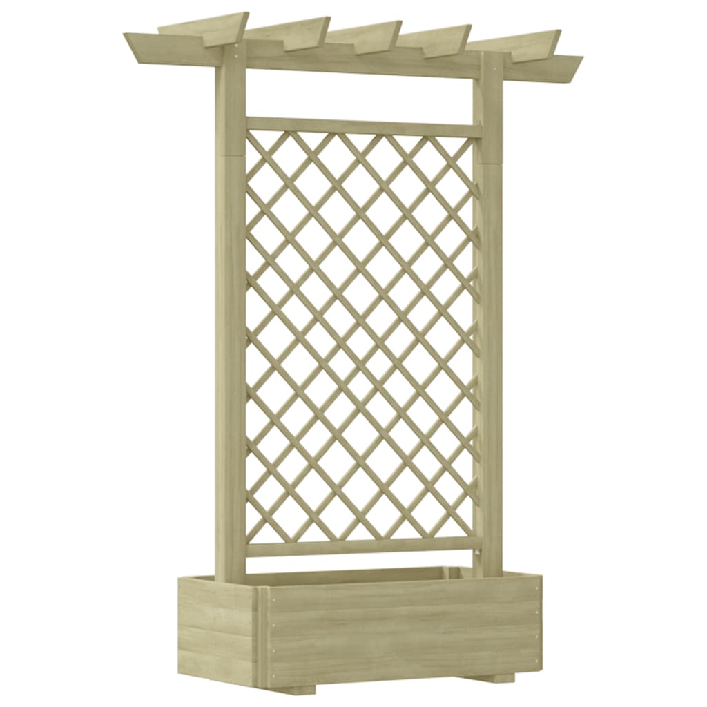 Pergolă de grădină cu jardinieră, 162 x 56 x 204 cm, lemn GartenMobel Dekor