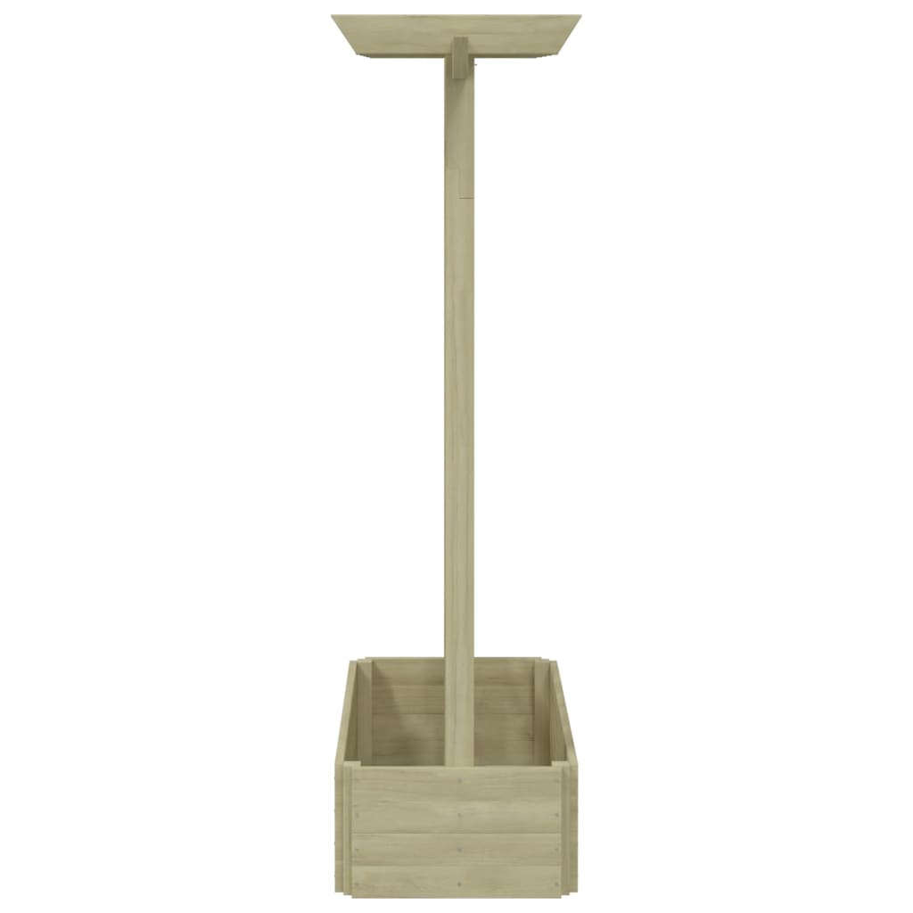 Pergolă de grădină cu jardinieră, 162 x 56 x 204 cm, lemn GartenMobel Dekor