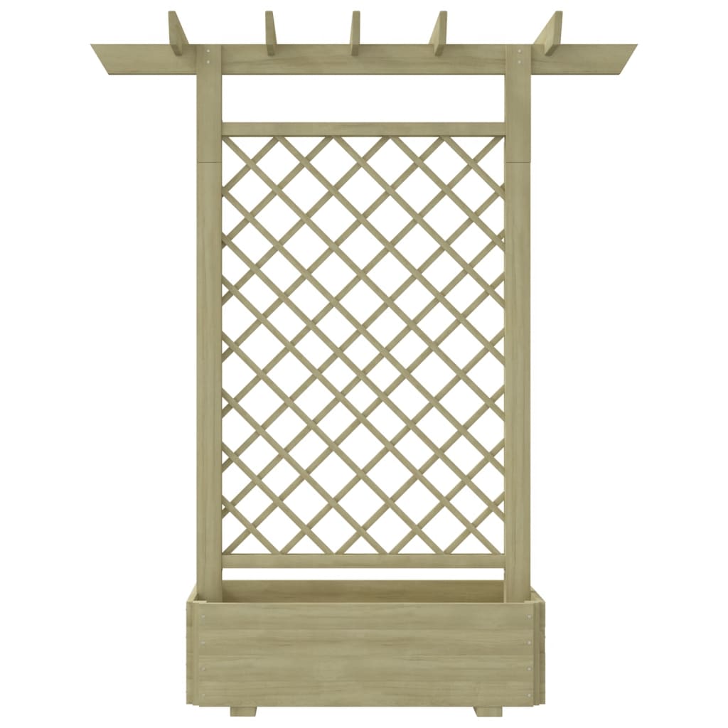 Pergolă de grădină cu jardinieră, 162 x 56 x 204 cm, lemn GartenMobel Dekor
