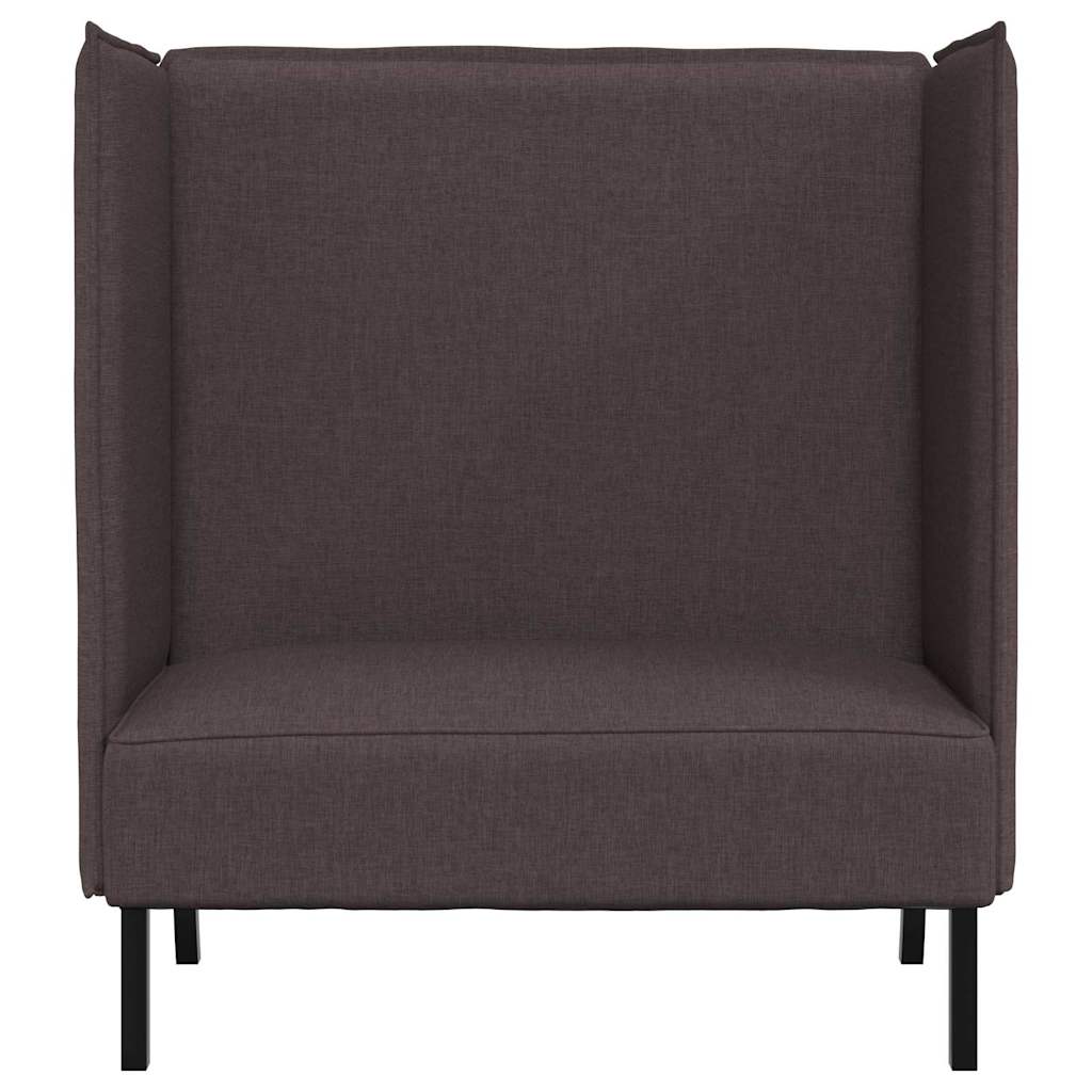 Canapea cu spătar înalt maro închis 109x56x121 cm din material textil GartenMobel Dekor
