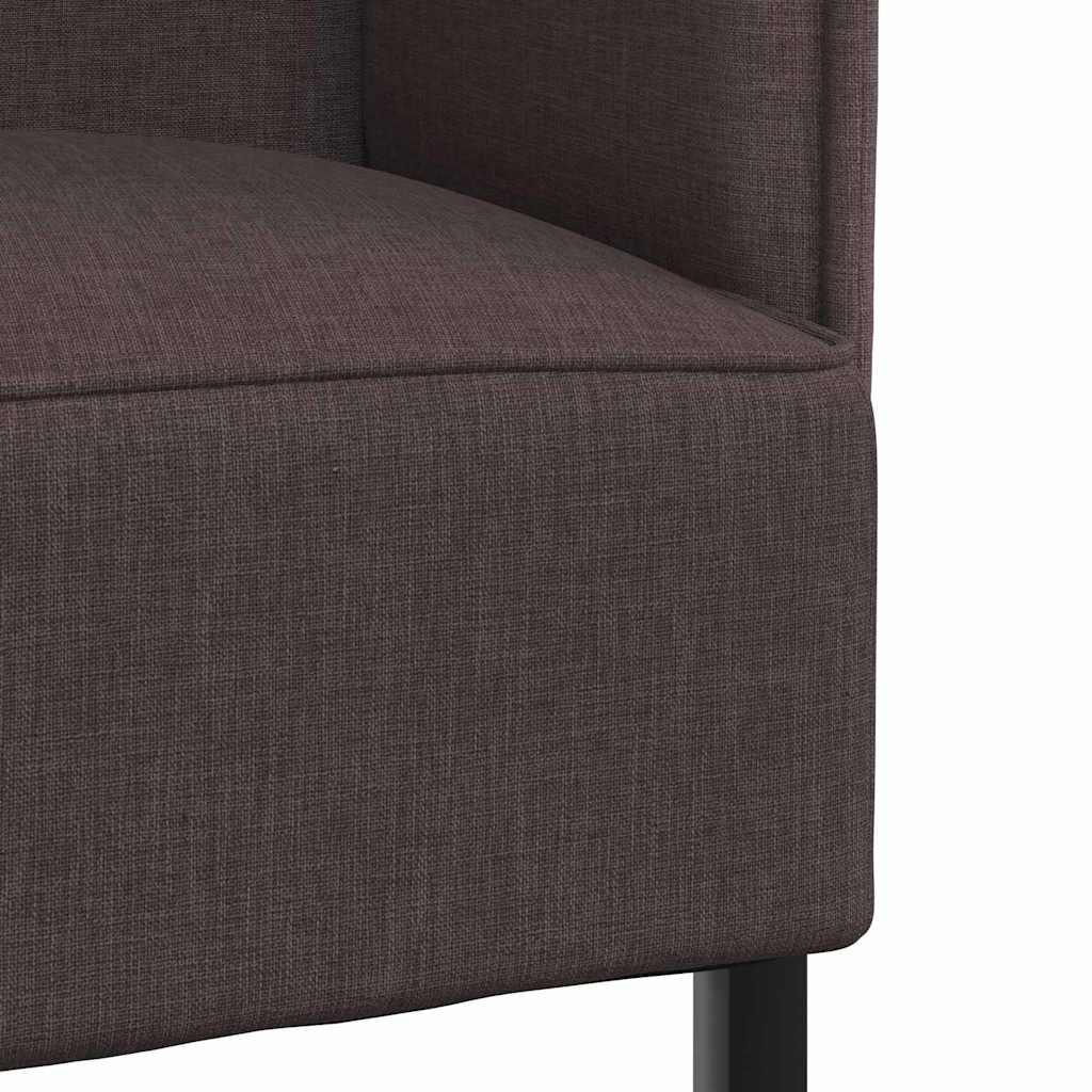 Canapea cu spătar înalt maro închis 109x56x121 cm din material textil GartenMobel Dekor