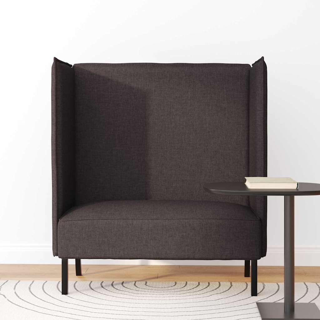 Canapea cu spătar înalt maro închis 109x56x121 cm din material textil GartenMobel Dekor