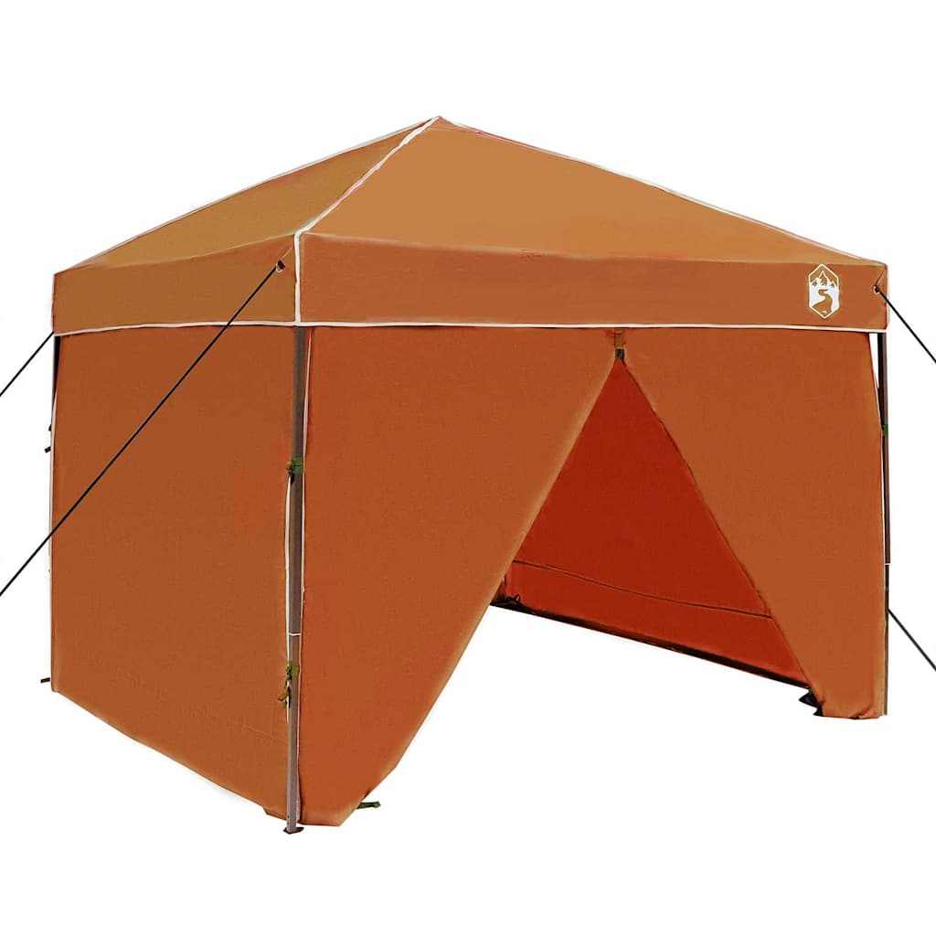 Cort cu Copertină Portocaliu 250 x 250 x 227 / 236 / 245 cm GartenMobel Dekor
