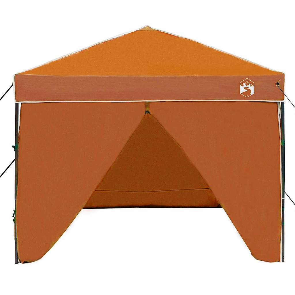 Cort cu Copertină Portocaliu 250 x 250 x 227 / 236 / 245 cm GartenMobel Dekor