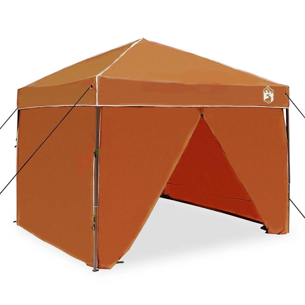 Cort cu Copertină Portocaliu 250 x 250 x 227 / 236 / 245 cm GartenMobel Dekor