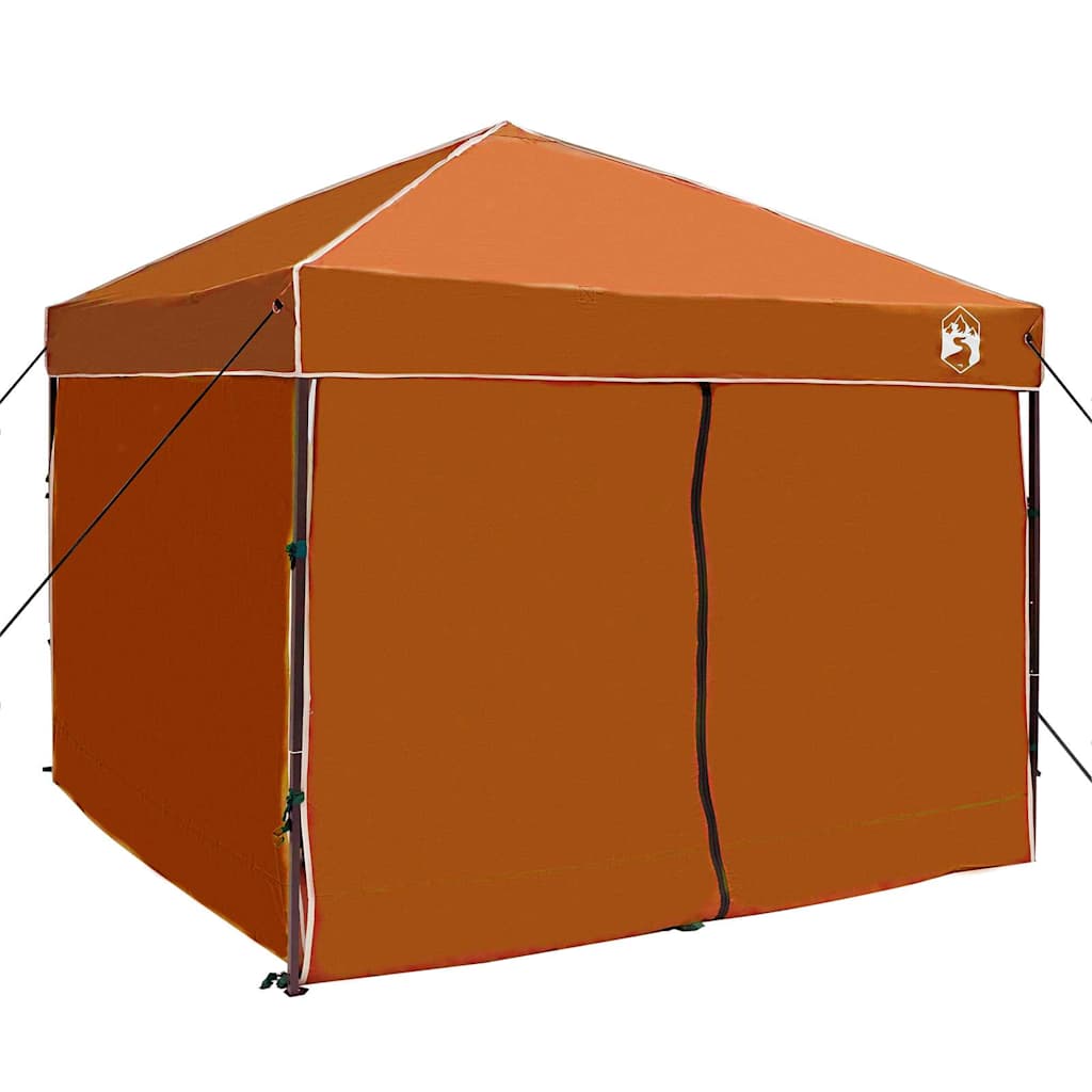 Cort cu Copertină Portocaliu 250 x 250 x 227 / 236 / 245 cm GartenMobel Dekor