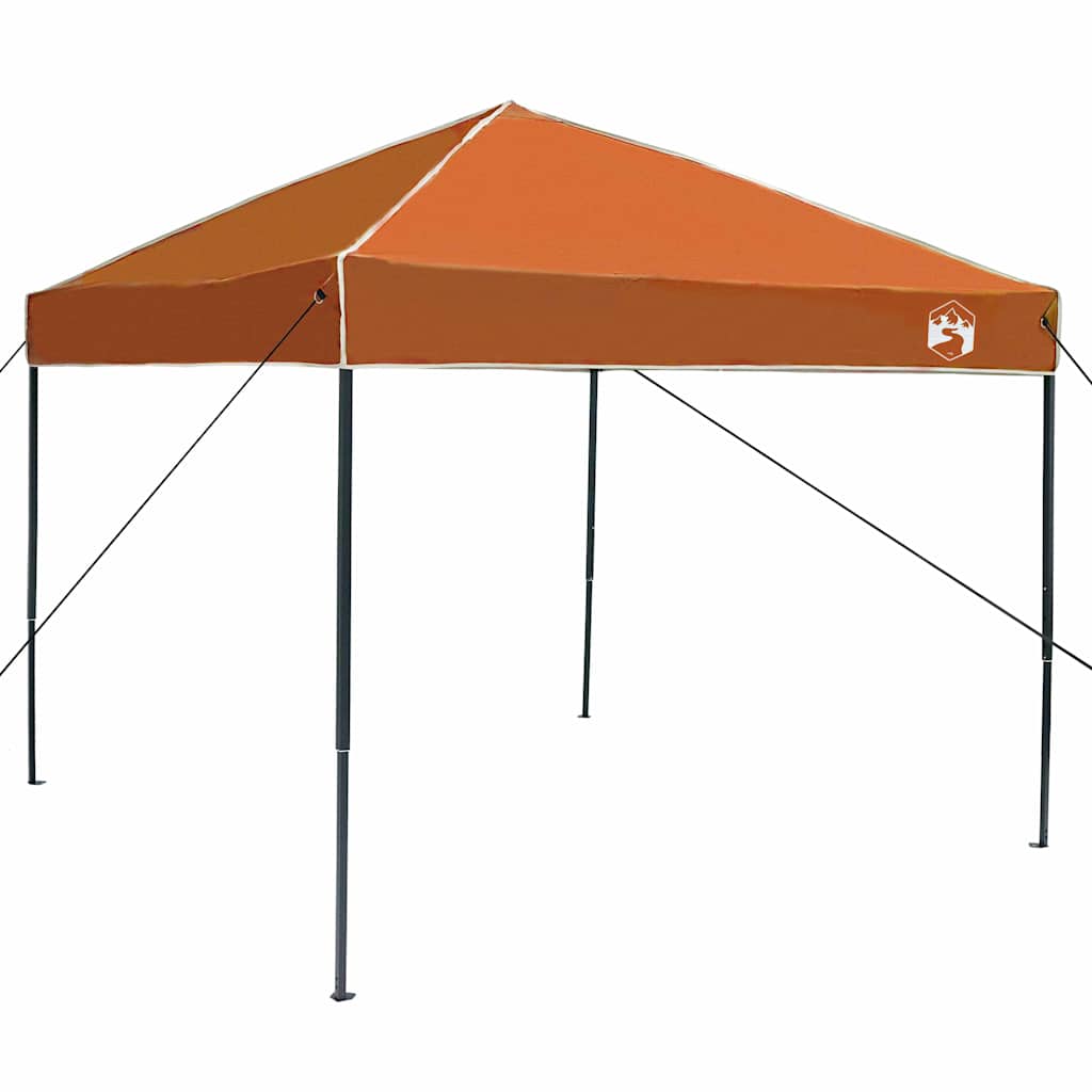 Cort cu Copertină Portocaliu 250 x 250 x 227 / 236 / 245 cm GartenMobel Dekor