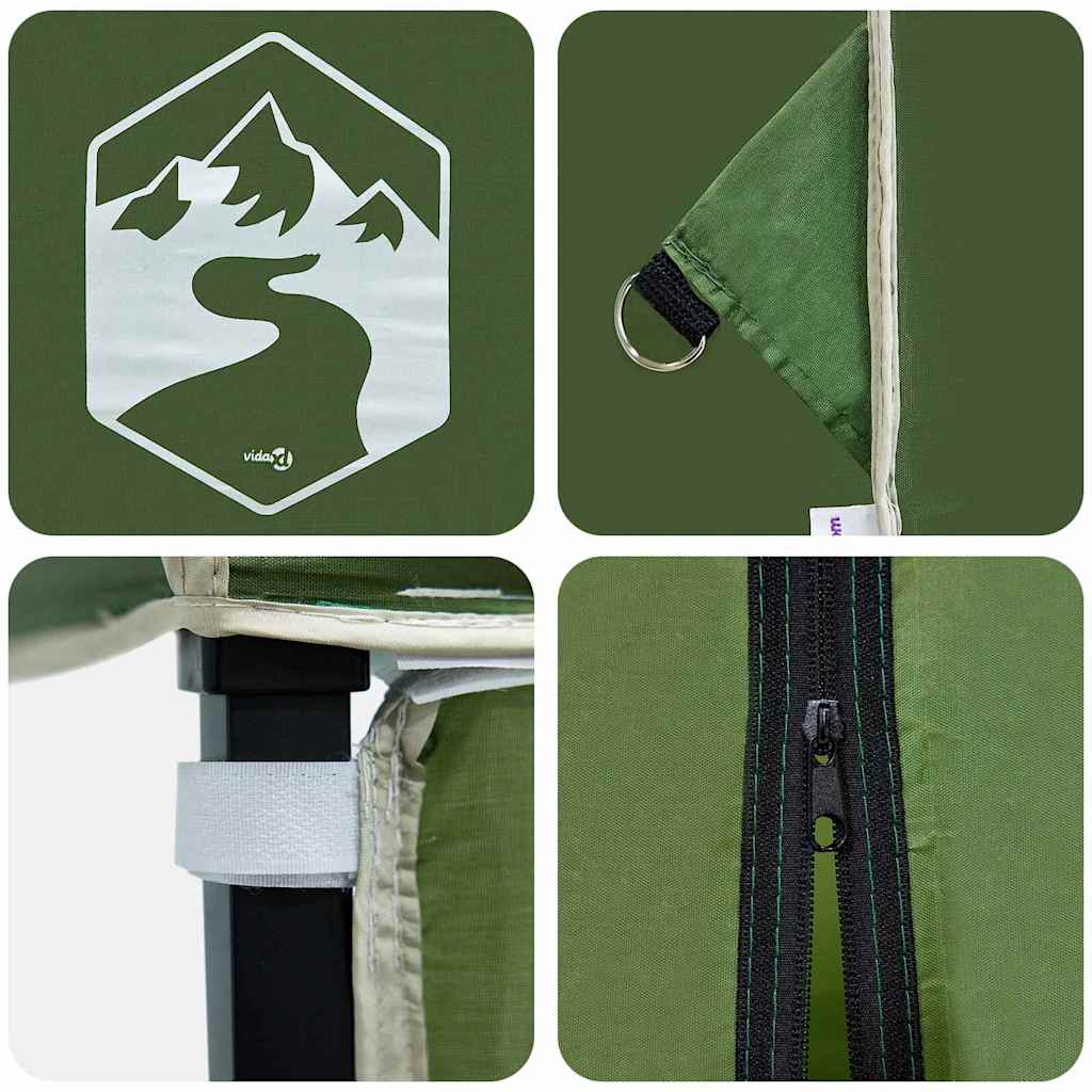 Cort cu Copertină Verde 250 x 250 x 227 / 236 / 245 cm GartenMobel Dekor