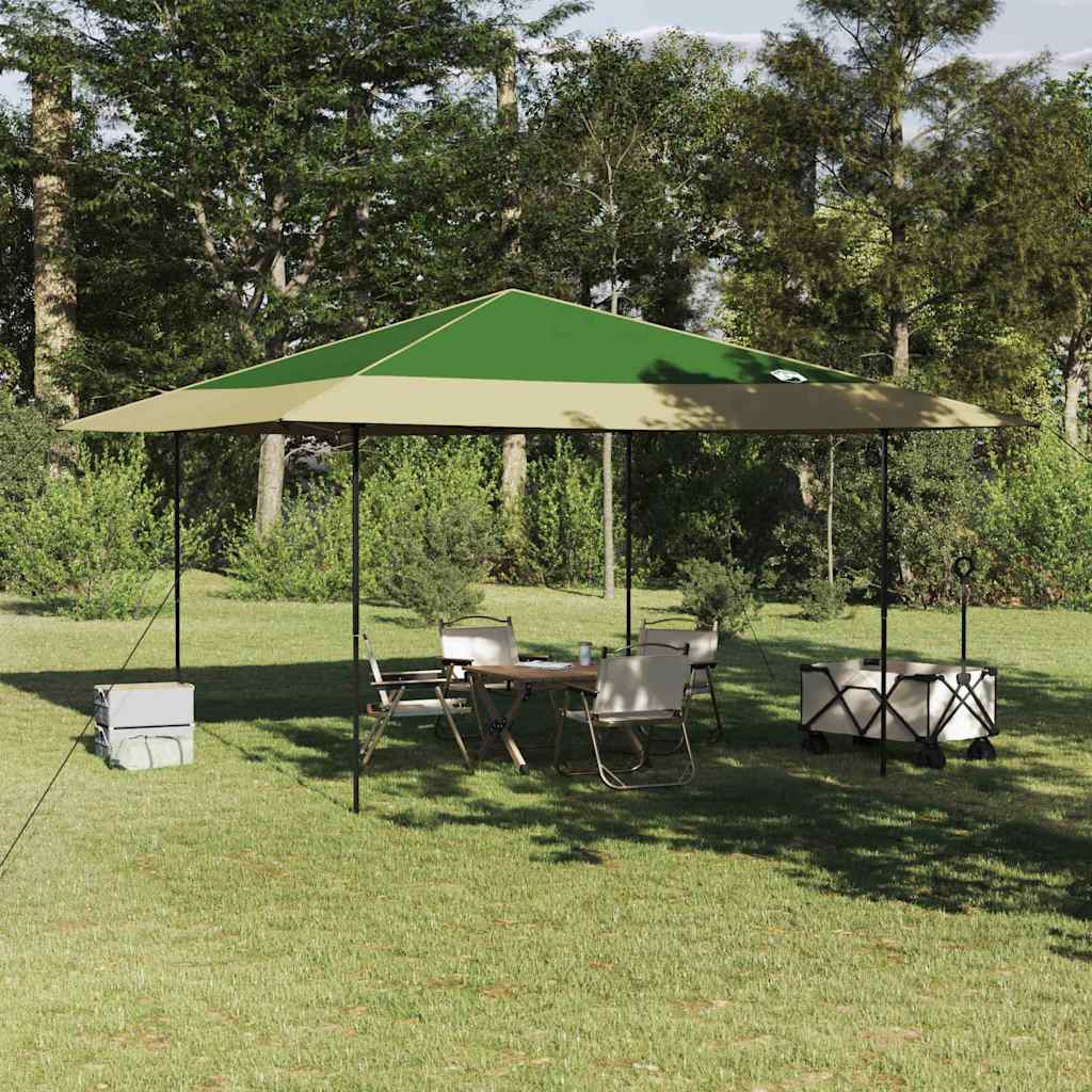 Cort cu Copertină Verde 400 x 400 x 227 / 236 / 245 cm GartenMobel Dekor