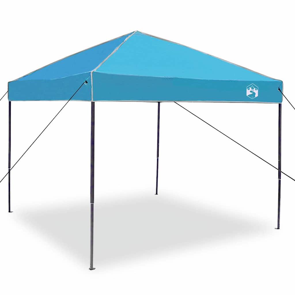 Cort cu Copertină albastru 250 x 250 x 227 / 236 / 245 cm GartenMobel Dekor