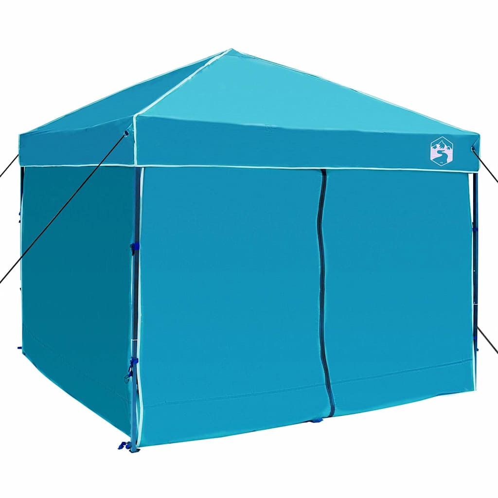 Cort cu Copertină albastru 250 x 250 x 227 / 236 / 245 cm GartenMobel Dekor