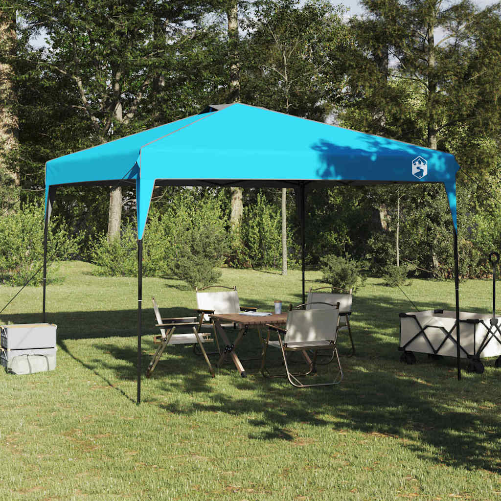 Cort cu Copertină albastru 300 x 300 x 227 / 236 / 245 cm GartenMobel Dekor