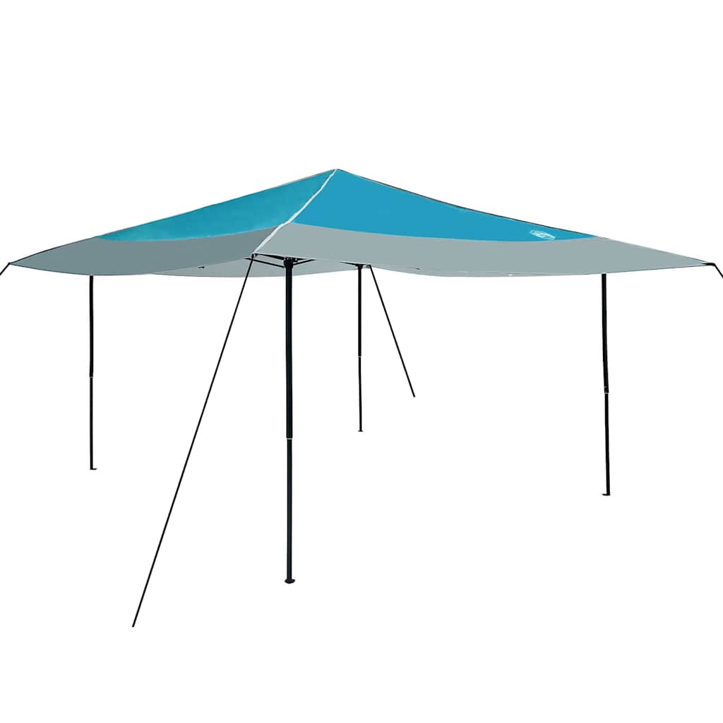 Cort cu Copertină albastru 400 x 400 x 227 / 236 / 245 cm GartenMobel Dekor