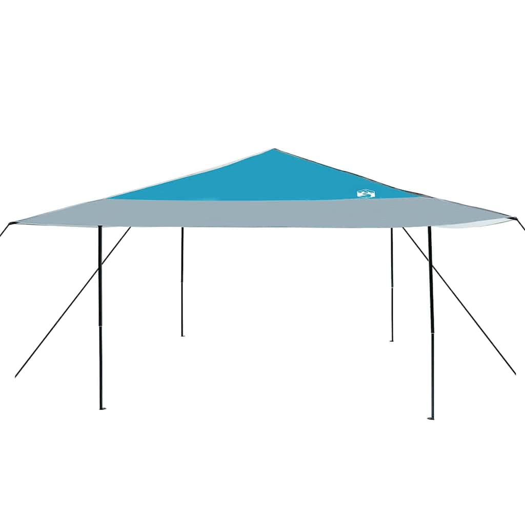 Cort cu Copertină albastru 400 x 400 x 227 / 236 / 245 cm GartenMobel Dekor