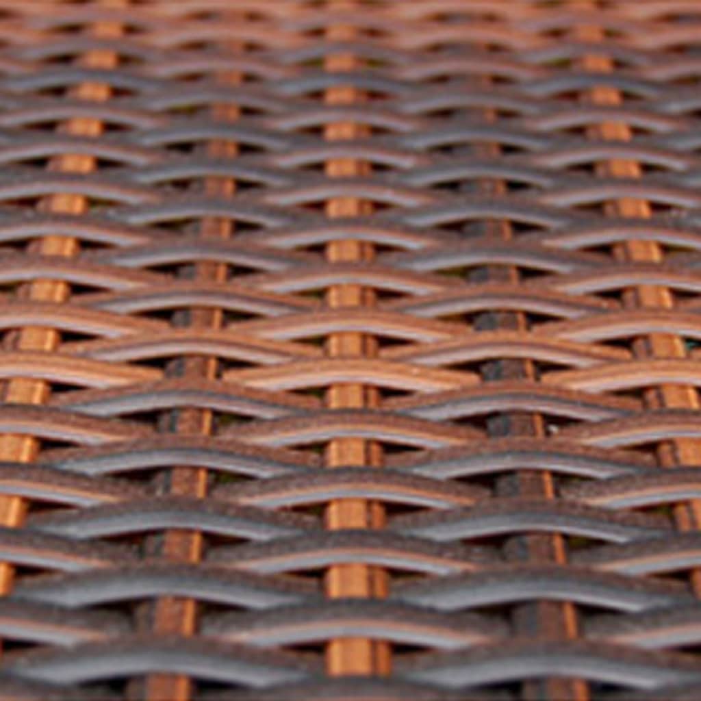 Set mobilier de grădină cu perne, 6 piese, maro, poliratan GartenMobel Dekor