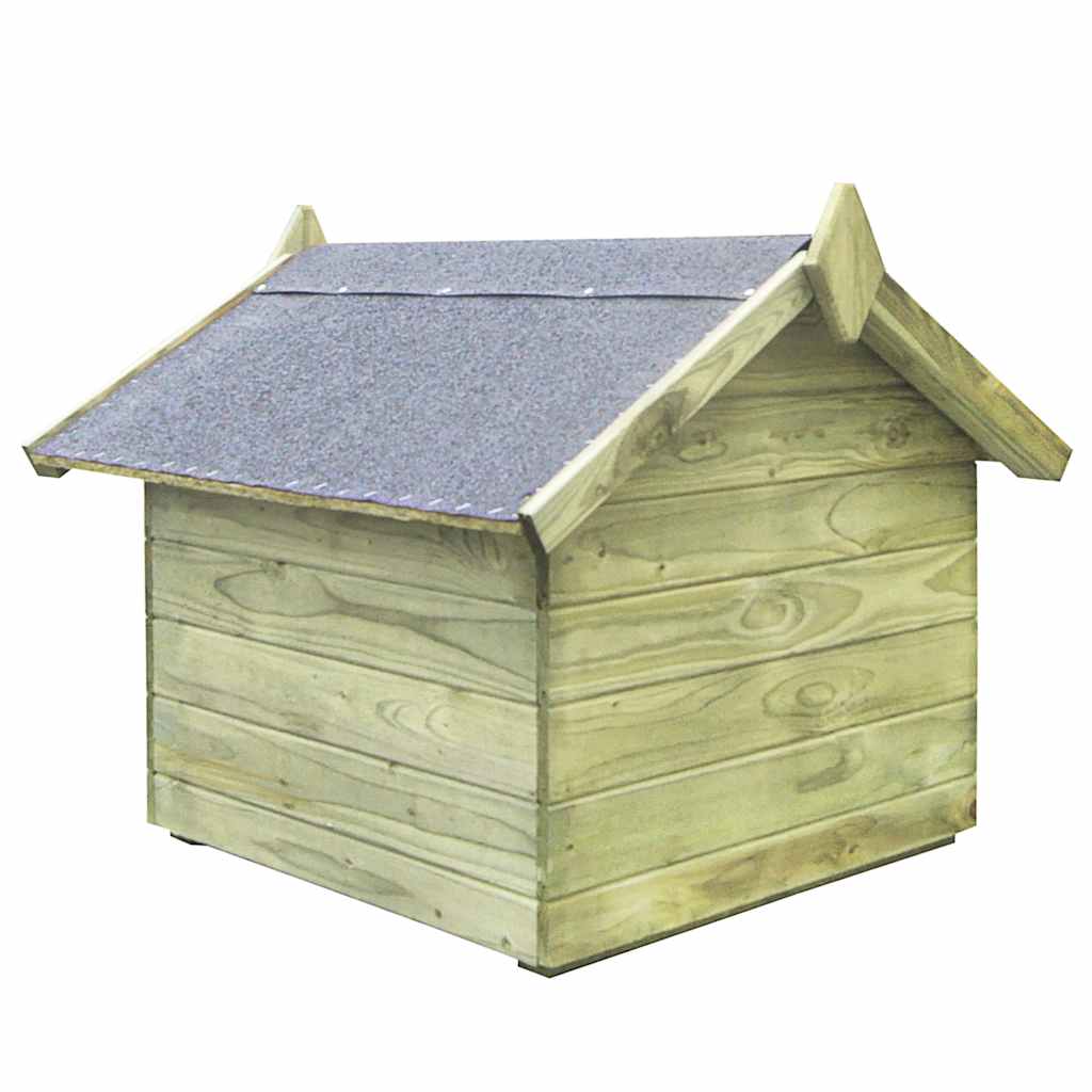 Cușcă de câine grădină, acoperiș detașabil, lemn de pin tratat GartenMobel Dekor