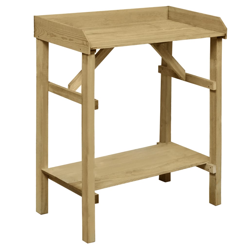 Masă jardinieră de grădină 75x40x90 cm lemn de pin tratat GartenMobel Dekor
