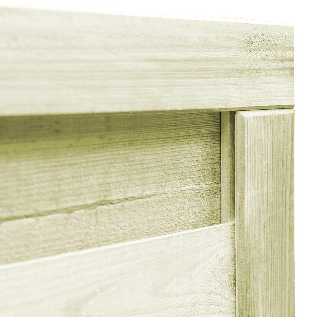 Poartă de grădină, verde, 100 x 75 cm, lemn de pin tratat GartenMobel Dekor