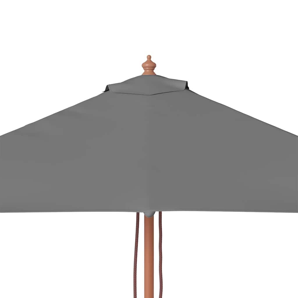 Umbrelă de soare, exterior, stâlp lemn, 150x200 cm, antracit GartenMobel Dekor