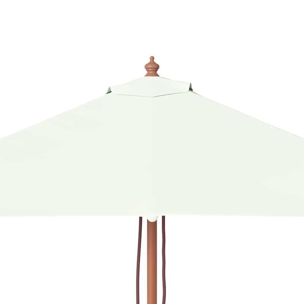 Umbrelă de soare, exterior, stâlp lemn, 150x200 cm, nisipiu GartenMobel Dekor