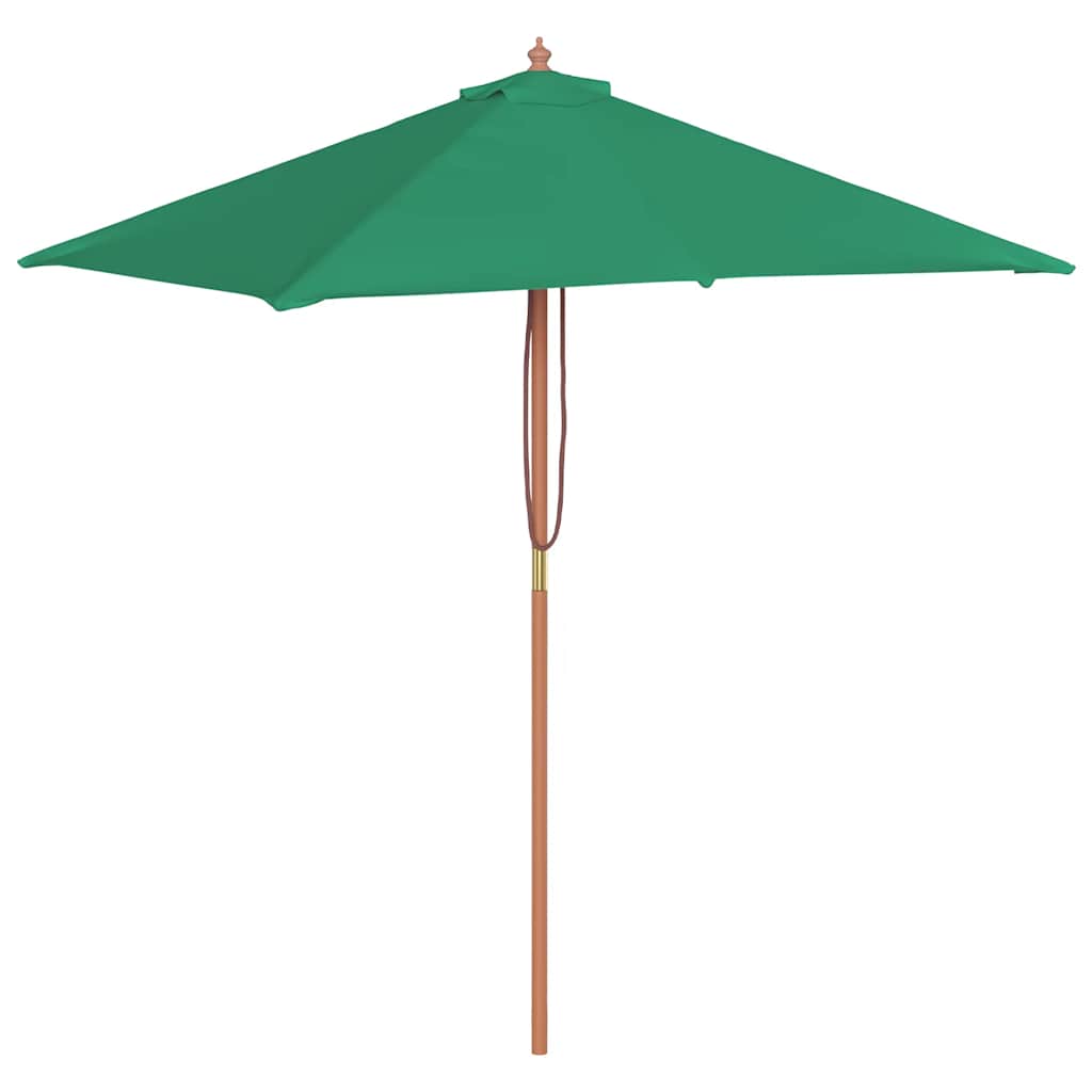 Umbrelă de soare, exterior, stâlp lemn, 150x200 cm, verde GartenMobel Dekor