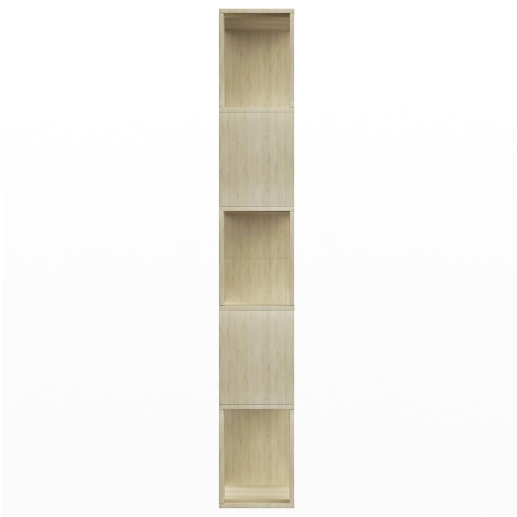 Bibliotecă/Separator, stejar sonoma 80x24x159 cm lemn prelucrat GartenMobel Dekor