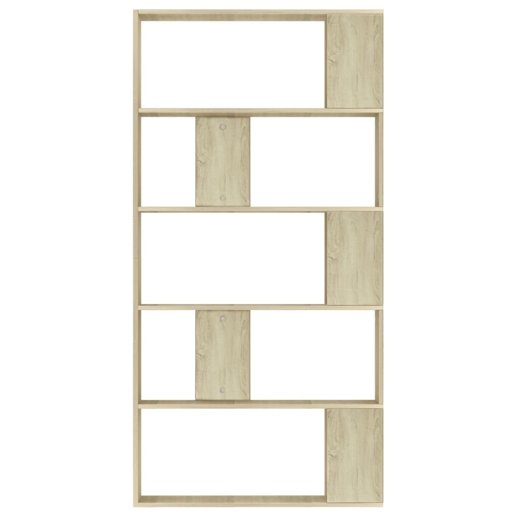 Bibliotecă/Separator, stejar sonoma 80x24x159 cm lemn prelucrat GartenMobel Dekor