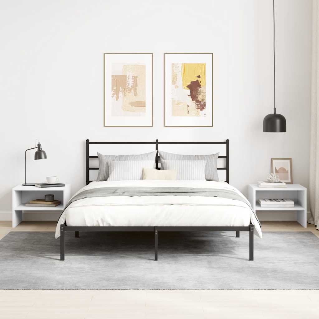 Noptieră, alb, 40x30x30 cm, lemn prelucrat GartenMobel Dekor