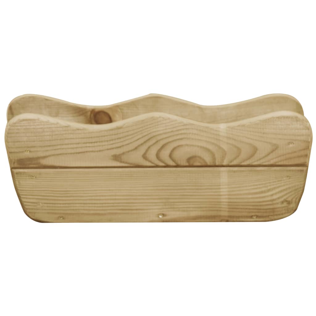 Strat înălțat de grădină, 50x18x18 cm, lemn de pin tratat GartenMobel Dekor