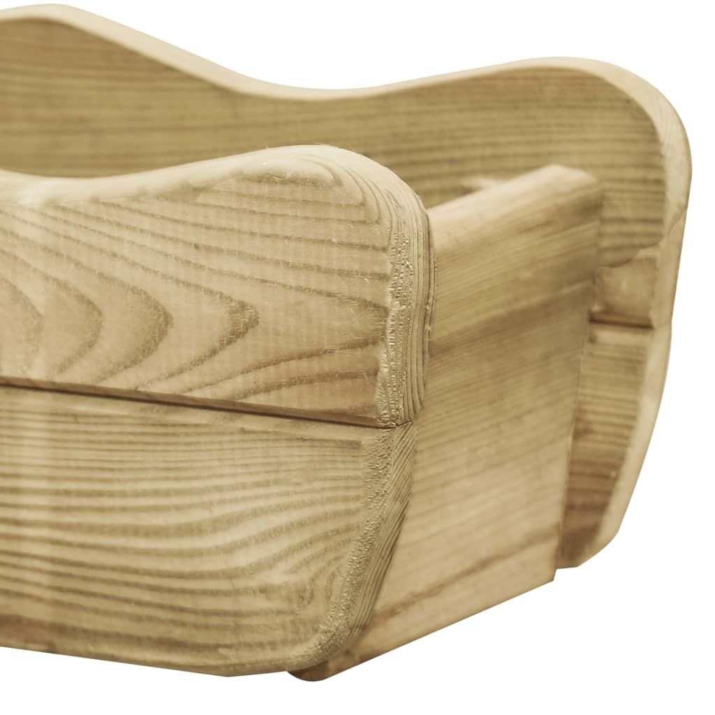 Strat înălțat de grădină, 50x18x18 cm, lemn de pin tratat GartenMobel Dekor
