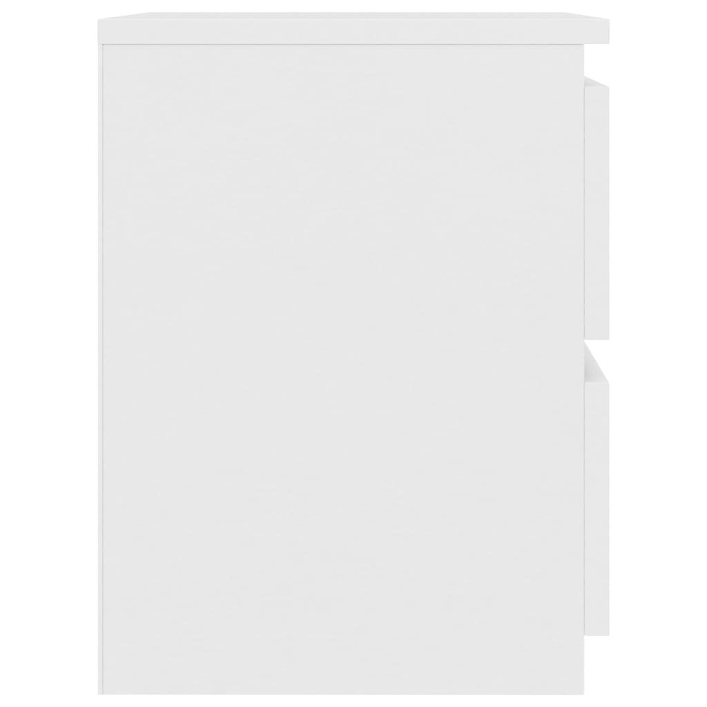 Noptieră, alb, 30x30x40 cm, lemn prelucrat GartenMobel Dekor