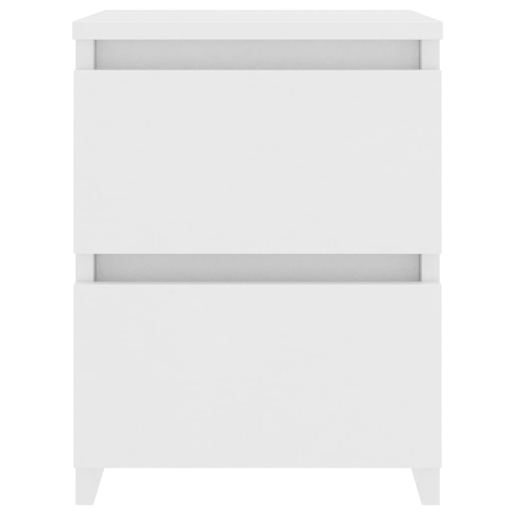 Noptieră, alb, 30x30x40 cm, lemn prelucrat GartenMobel Dekor