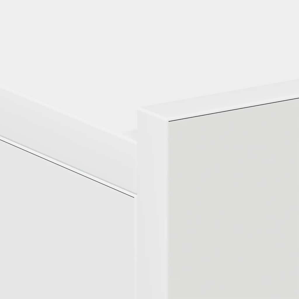 Noptiere suspendate, 2 buc., alb, 40x30x15 cm, lemn prelucrat GartenMobel Dekor