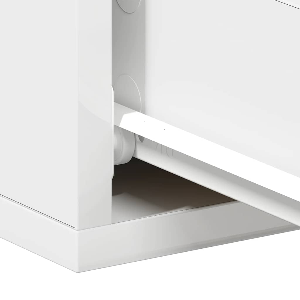 Noptiere suspendate, 2 buc., alb, 40x30x15 cm, lemn prelucrat GartenMobel Dekor