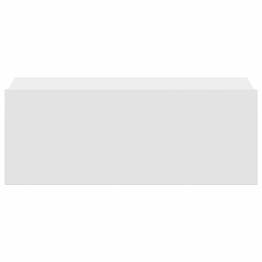 Noptiere suspendate, 2 buc., alb, 40x30x15 cm, lemn prelucrat GartenMobel Dekor