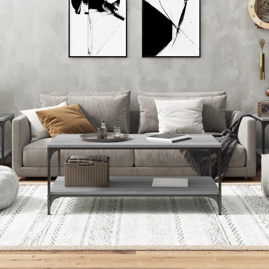 Măsuță de cafea, gri sonoma, 80x50x40 cm, lemn prelucrat GartenMobel Dekor