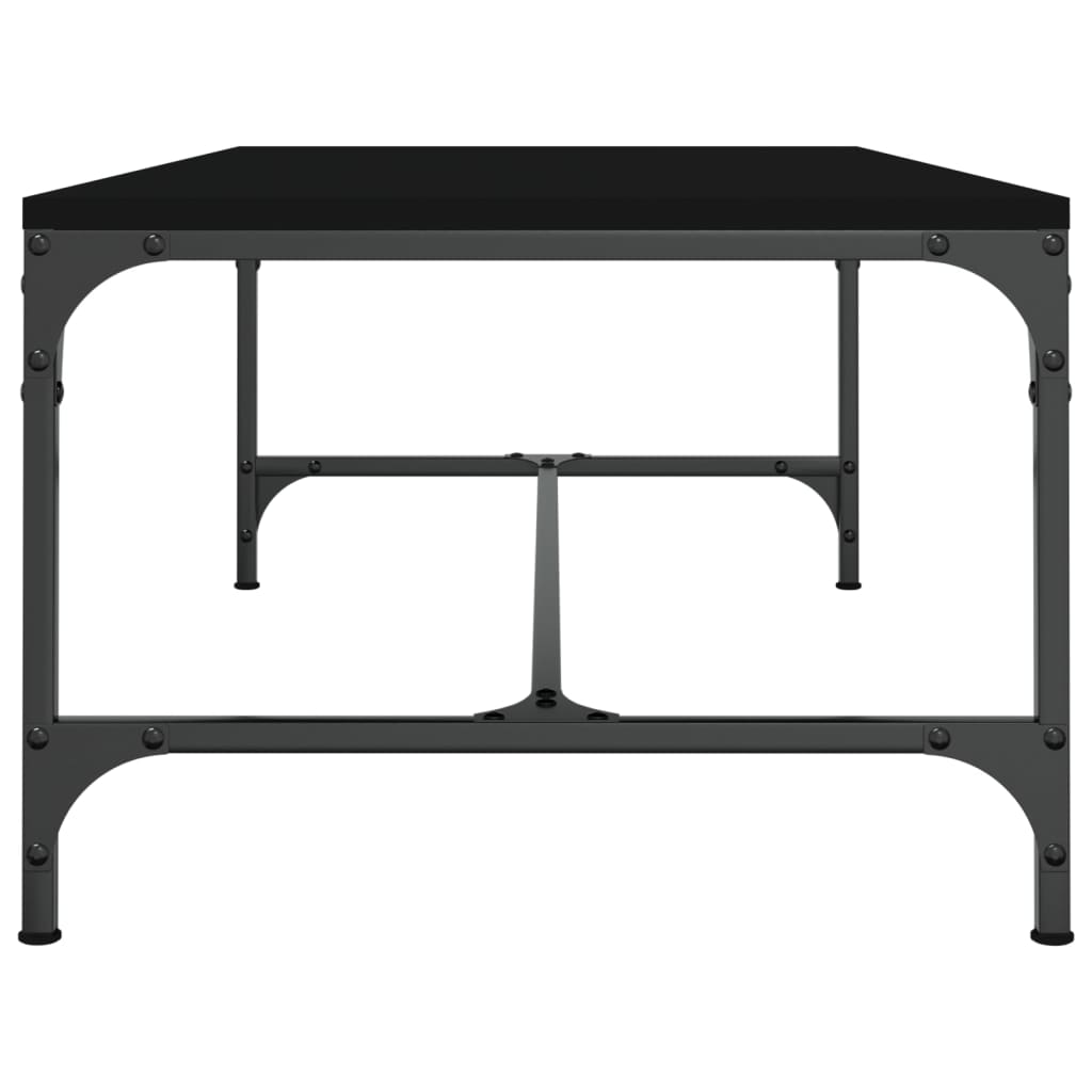 Măsuță de cafea, negru, 80x50x35 cm, lemn prelucrat GartenMobel Dekor