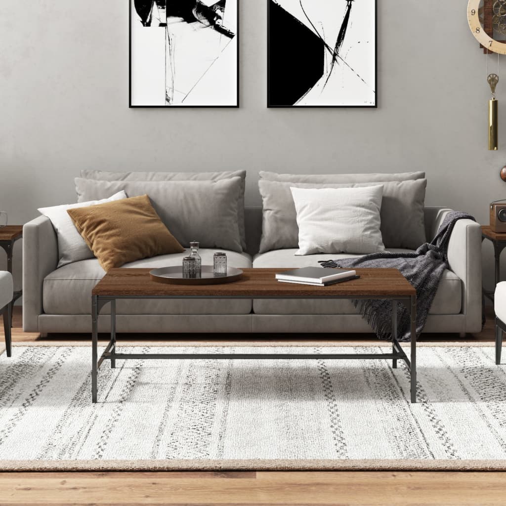 Măsuță de cafea, stejar maro, 100x50x35 cm, lemn prelucrat GartenMobel Dekor
