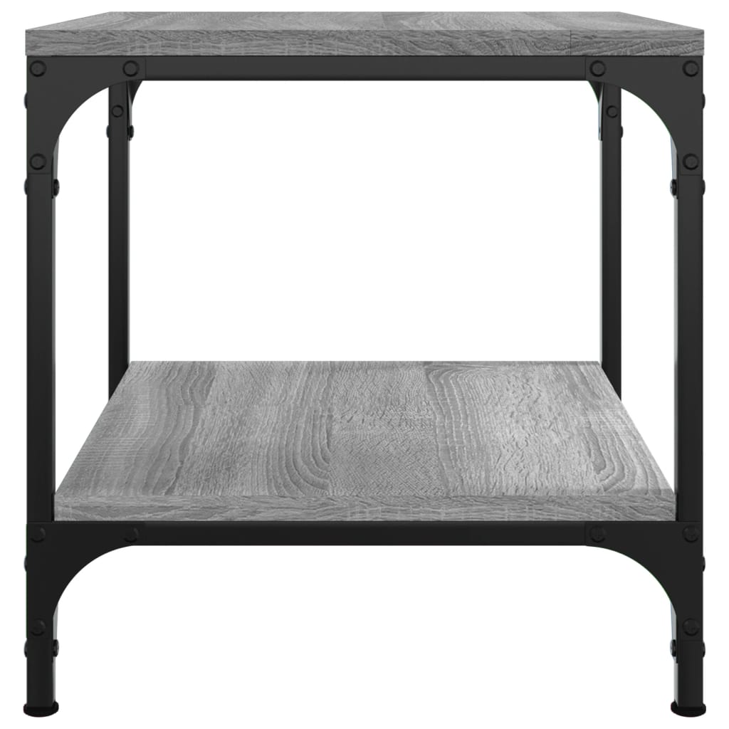 Măsuțe laterale 2 buc. gri sonoma 40x40x40 cm lemn prelucrat GartenMobel Dekor